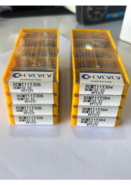 10 Adet DCMT11T308 DCMT32.52 VP15TFV Veya DCMT11T304 DCMT32.51 VP15TF Karbür Ek Parçası Ekleme Cnc Aracı