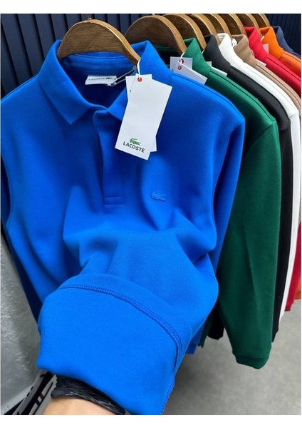 Lacoste Lacivert Klasik Fit Erkek Polo Yaka Uzun Kollu Sweatshirt fiyatları