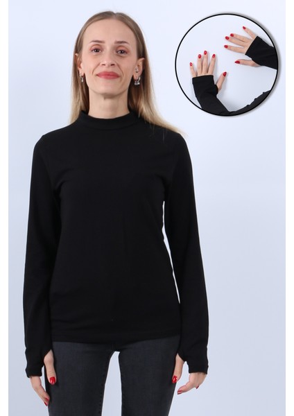 Kadın Boğazlı Parmak Detaylı Uzun Kollu Body 3lü Set fiyatları