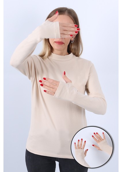 Kadın Boğazlı Parmak Detaylı Uzun Kollu Body 3lü Set fırsatları