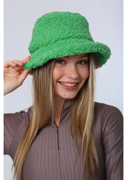 Kadın Kıvırcık Peluş Bucket Şapka Rkş-10 Benetton fiyatları