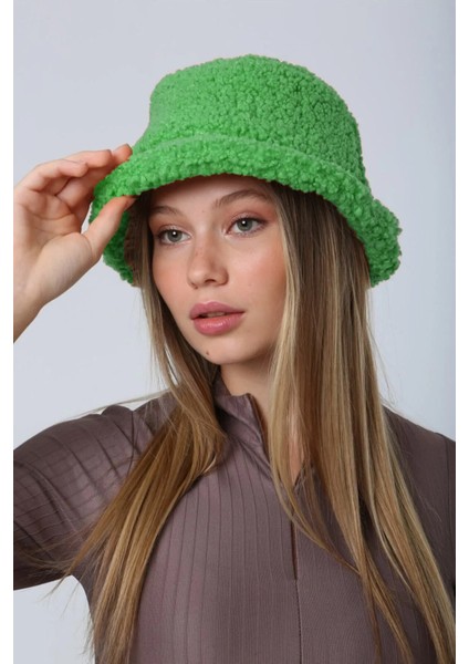 Kadın Kıvırcık Peluş Bucket Şapka Rkş-10 Benetton modelleri