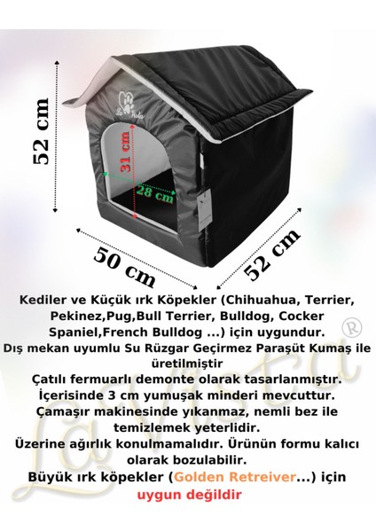 Gri Kedi ve Köpek Yatağı Kulübesi, Konfor ve Şıklık Sunar fiyatları