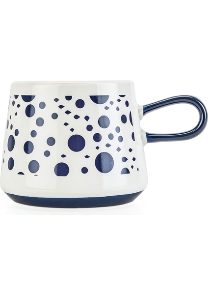 Kitchen Puantiyeli Kupa - Lacivert / Beyaz - 390 ml fiyatları