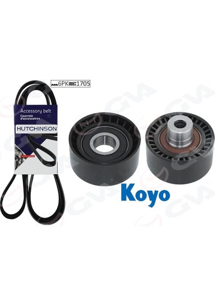 Alternatör Gergi Kiti Kütüksüz P206-XSARA 1.4HDİ-P407-BERLINGO-C5- 1.6 Hdi Klimalı K026PK1708