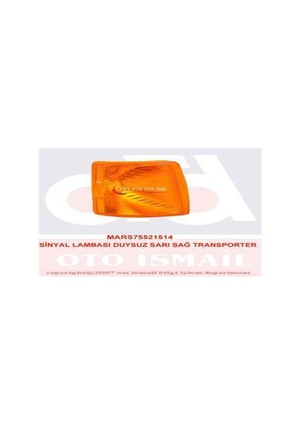 Sinyal Lambası Duysuz Sarı Sağ Transporter T4 90-96