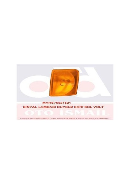Sinyal Lambası Duysuz Sarı Sol Volt 521517
