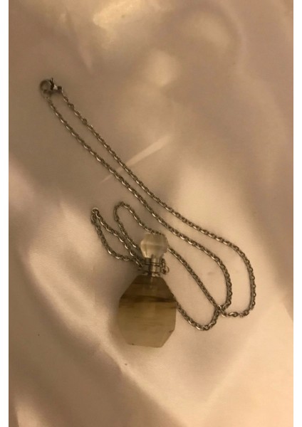 Kuvars Kolye Doğal Taş Iksir Parfüm Şişe Kolye Kuvars Şans Taşı fiyatları