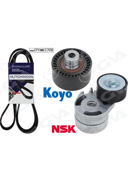 Alternatör Gergi Kiti Kütüklü P206-XSARA 1.4HDİ-P407-BERLINGO-C5- 1.6 Hdi Klimalı K026PK1708