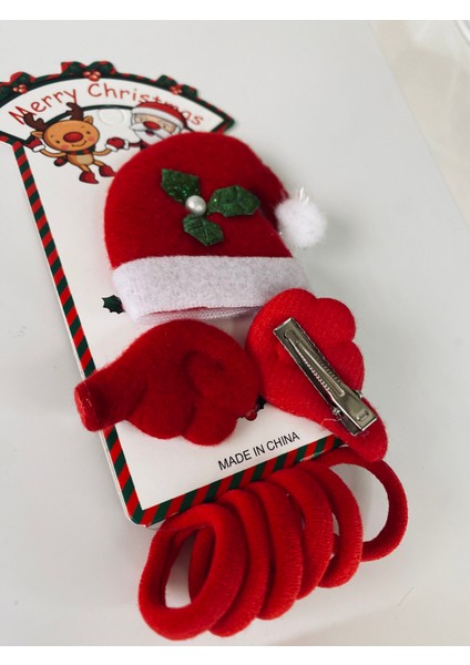 Yeni Yıl Çocuk Tokası Set Şapka Şeklinde modelleri