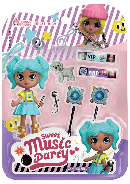 4i Oyuncak Nana & Arkadaşları Müzik Eğlencesi Aksesuarlı Figür Bebekler