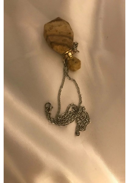 Jasper Kolye Doğal Taş Iksir Parfüm Şişe Kolye Jasper Yaşam Gücü