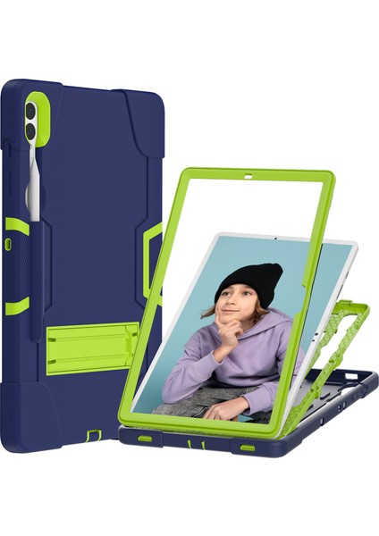 Samsung Galaxy Tab S9+ Robot Tarzı Tablet Kılıfı, Kickstand Çift Renkli Silikon+ Pc Tablet Kapak (Yurt Dışından) fiyatları