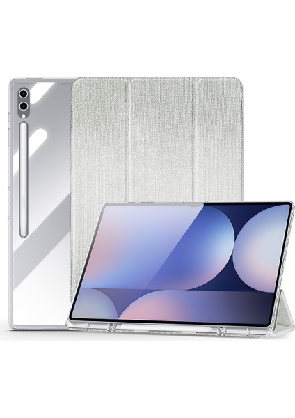 Samsung Galaxy Tab S10 Ultra / S9 Ultra / S8 Ultra Tpu+Pc+Deri Şeffaf Tablet Kılıfı (Yurt Dışından)