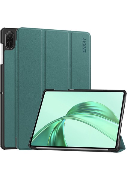 Honor Pad X8A Üç Katlı Stand Kapağı Pu Deri + Pc Tablet Kılıfı (Yurt Dışından)