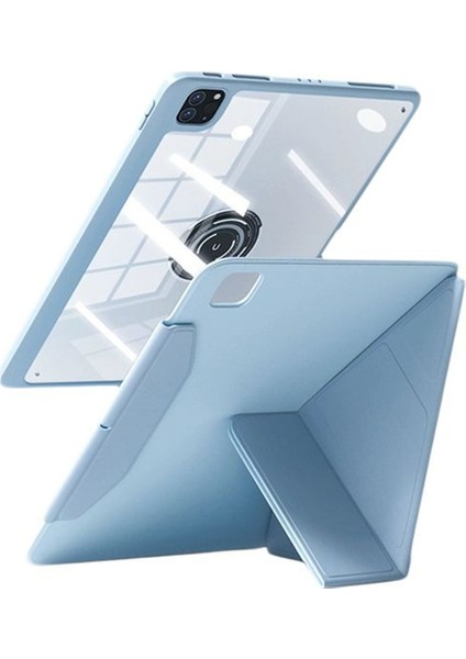 iPad Pro 11 (2024) Deri+Pc+Tpu Çıkarılabilir Manyetik Tablet Kılıfı (Yurt Dışından)