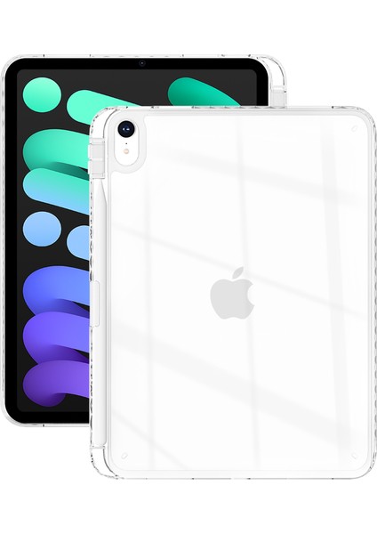 iPad 10.9 (2022) Kalem Yuvalı Şeffaf Tpu Tablet Koruyucu Kapak (Yurt Dışından)