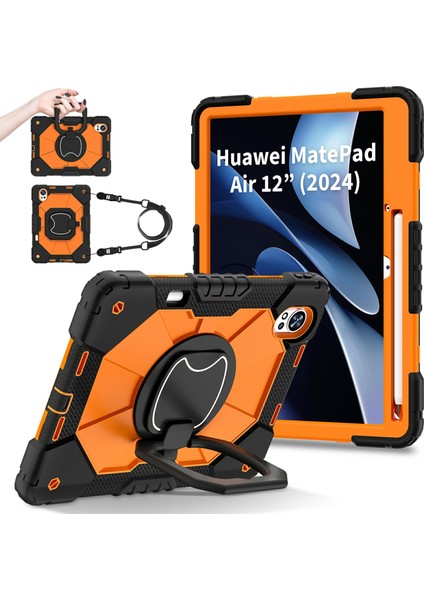 Huawei Matepad Air (2024) Silikon + Pc Kickstand Tablet Kapağı (Yurt Dışından)