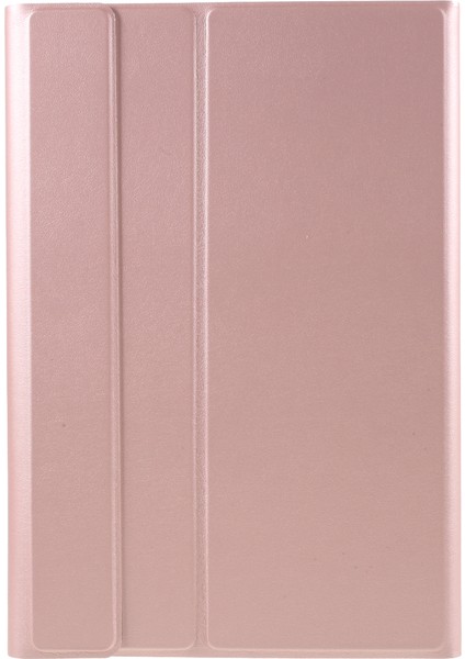 Mediapad M6 Için Kalem Yuvalı Deri Klavye Kılıfı - Pembe Altın (Yurt Dışından)