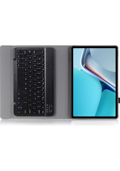 Matepad 11 Için Ultra Ince Bluetoothlu Deri Kılıflı Klavye - Siyah (Yurt Dışından) fırsatları