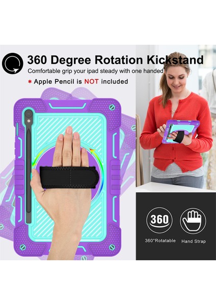Samsung Galaxy Tab S9 Kickstand Silikon+Pc Tablet Kapağı Kayışlı Şok Geçirmez Kasa (Yurt Dışından) fiyatları