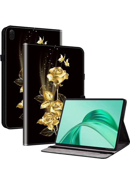 Honor Pad X8A Kart Yuvalı Deri Standlı Tablet Kapağı (Yurt Dışından)
