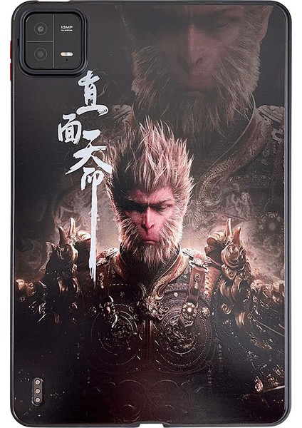 Xiaomi Pad 6 / Pad 6 Pro Skin-Touch Tpu Pc Arka Kapak Siyah Efsane Wukong Oyun Kılıfı (Yurt Dışından)