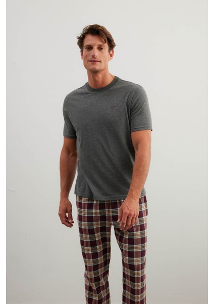 Erkek Pamuklu Kısa Kollu Pijama Üstü fiyatları