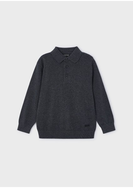 Erkek Çocuk Triko Kazak - K. Gri