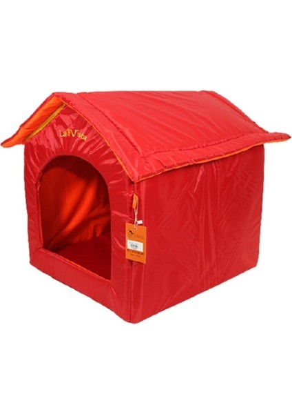 Su geçirmez, kırmızı renkli kedi ve köpek kulübesi 50x55x52 TR üretimi fiyatları