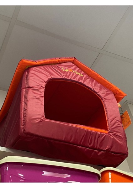 Su geçirmez, kırmızı renkli kedi ve köpek kulübesi 50x55x52 TR üretimi modelleri