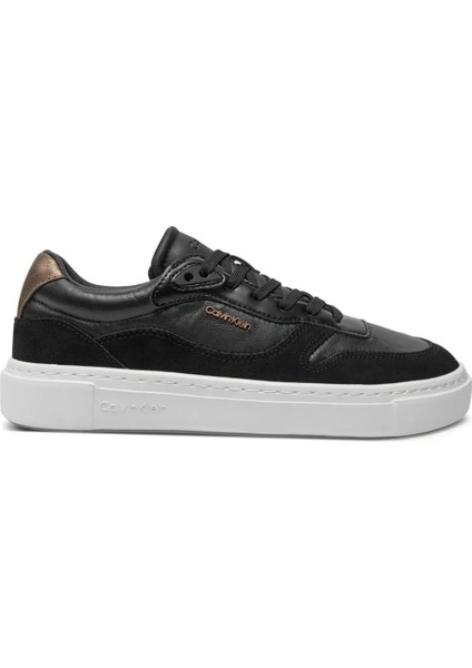 Kadın Cupsole Lace Up Sneaker Ayakkabı - Siyah