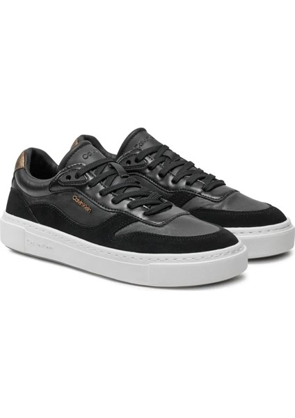 Kadın Cupsole Lace Up Sneaker Ayakkabı - Siyah