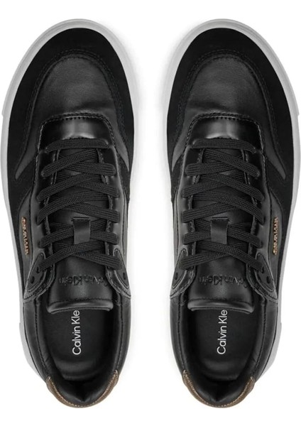 Kadın Cupsole Lace Up Sneaker Ayakkabı - Siyah