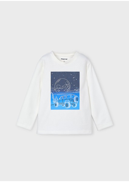Erkek Çocuk Sweatshirt - Krem