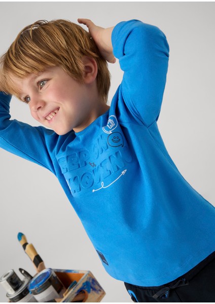 Erkek Çocuk Sweatshirt - Mavi