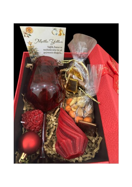 Öze Hediye Paketi Mum, Şarap Kadehi