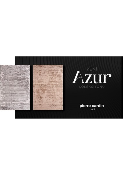 Azur UZ02E Gri Mavi Pamuk Akrilik Yumuşak Dokulu Modern Kilim Halı