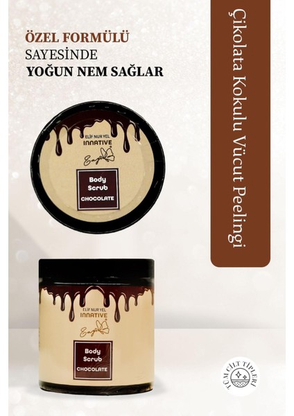 Elif Nur Yel Eny Choco Dream Body Scrub Nemlendirici - Çikolata Vücut Peelingi 200 ml