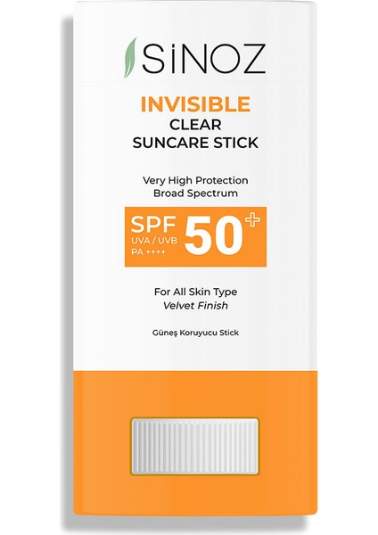 SPF50+ Nemlendirici ve Yatıştırıcı Yüksek Korumalı Şeffaf Stick Güneş Kremi 15 gr