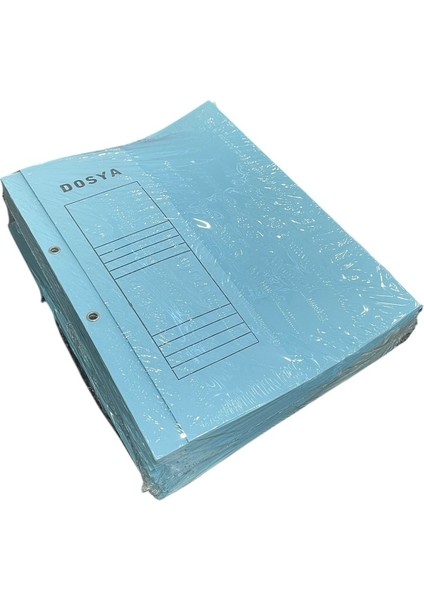 Yarım Kapak Karton Dosya1. Kalite Mavi 50'li ( 1 Paket ) ( 24X33CM )
