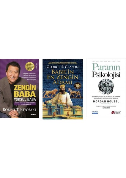 Zengın Baba Yoksul Baba / Babılın En Zengın Adamı / Paranın Psıkolojısı / 3 Set