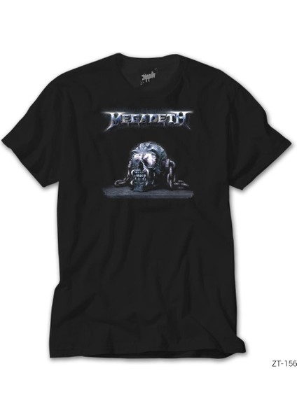 Megadeth Skull Chain Siyah Tişört