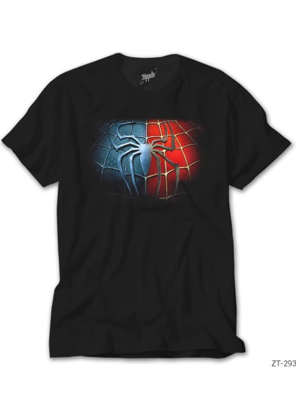 Spiderman Black Red Siyah Tişört