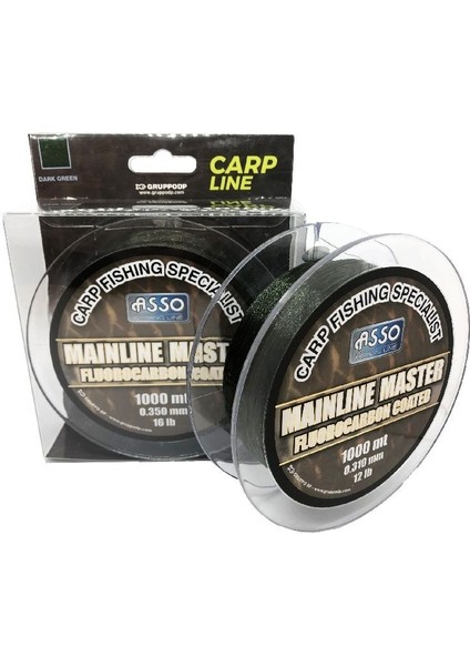 Mainline Master Carp Fc Coated 1.000MT Koyu Yeşil 0,35MM