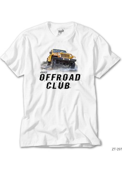 Jeep Offroad Beyaz Tişört