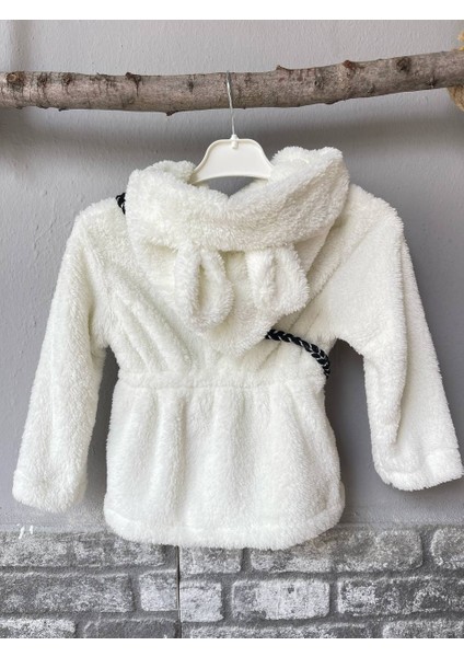 Kız Çocuk Tavşan Nakışlı Welsoft Ceket Mont Çantalı indirimleri