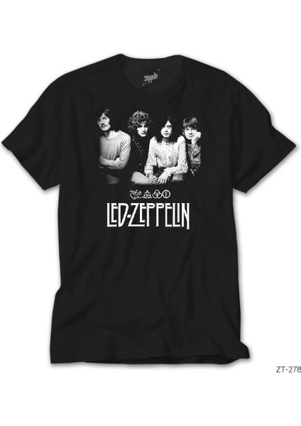 LED Zeppelin Group Siyah Tişört