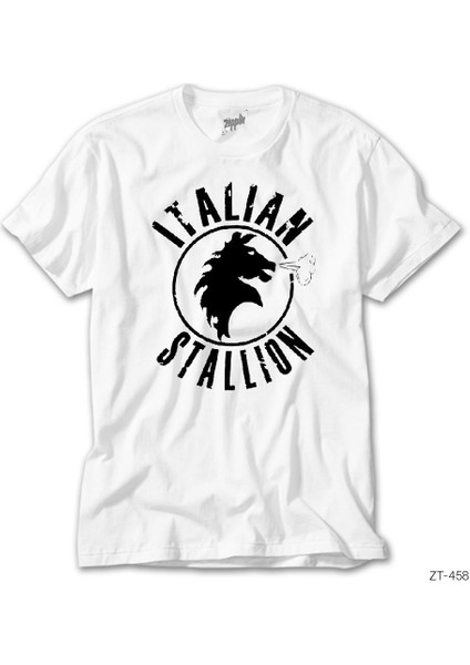 Rocky Balboa Italian Stallion Beyaz Tişört
