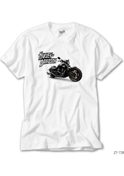Harley Chopper Night Rod Special Beyaz Tişört